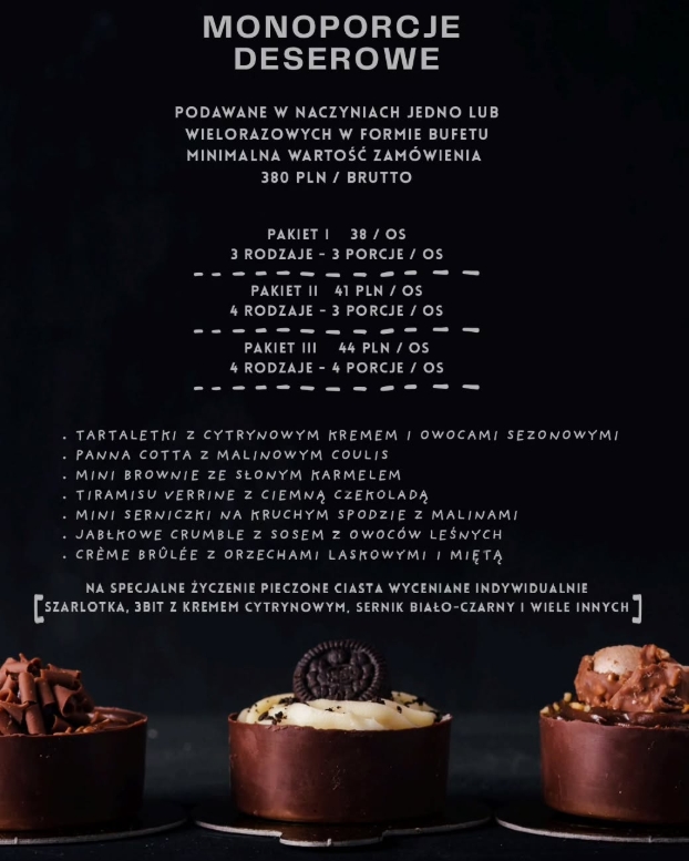 Monoporcje na Twoją imprezę